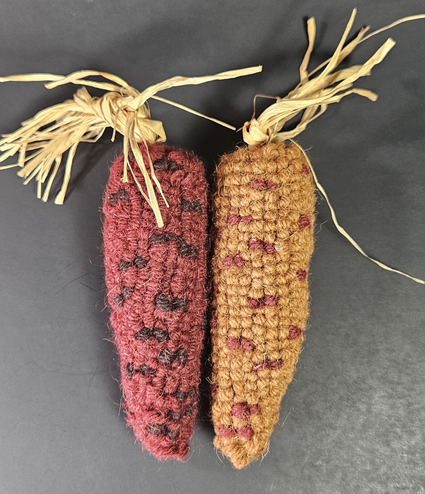 Beaded Indian Corn Cob Mix Lot Styrofoam Acrylic Yarn Thanksgiving Autumn Decor