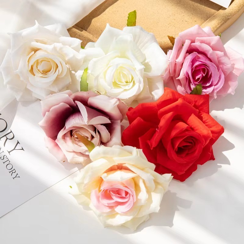 100PCS 10CM Artificial Silk Flowers