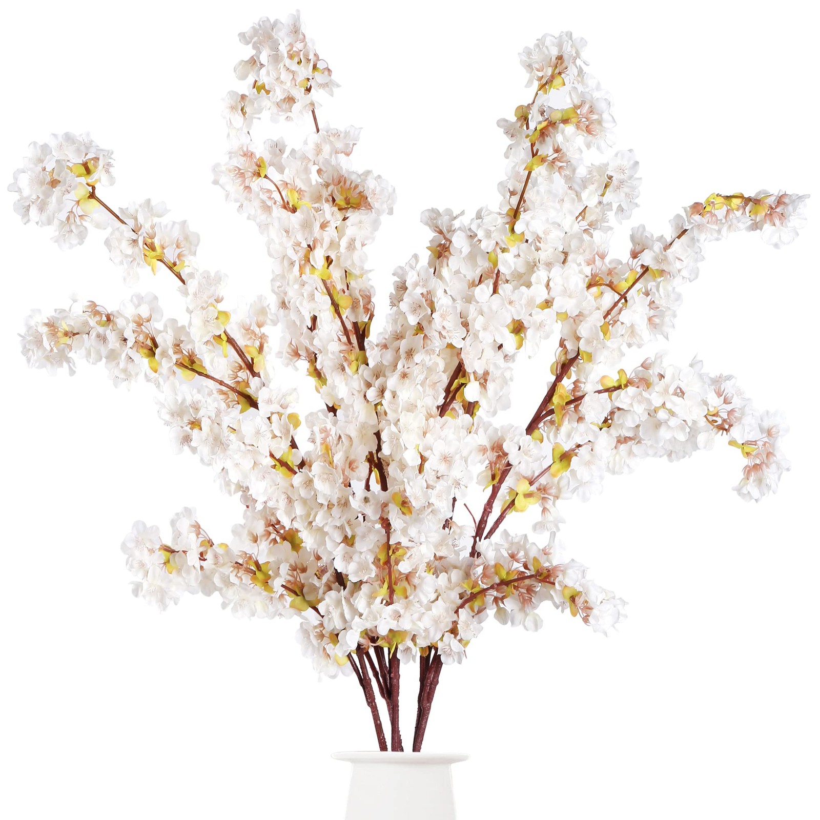 Artificial Cherry Blossom Branches Faux Cherry Flowers 39 Inch Peach Branches…