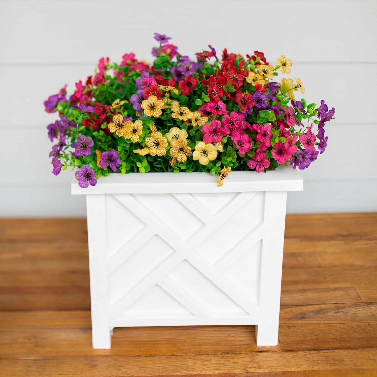 Stunning 12 Bundles of Colorful Faux Daisies: Ideal Outdoor Decor Essentials