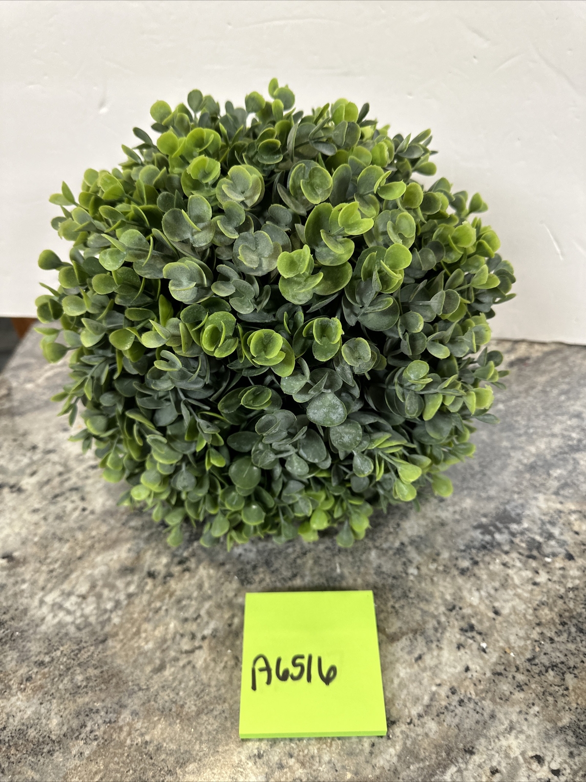 11″ Faux Real Touch Eucalyptus Sphere Green Valerie Parr Hill