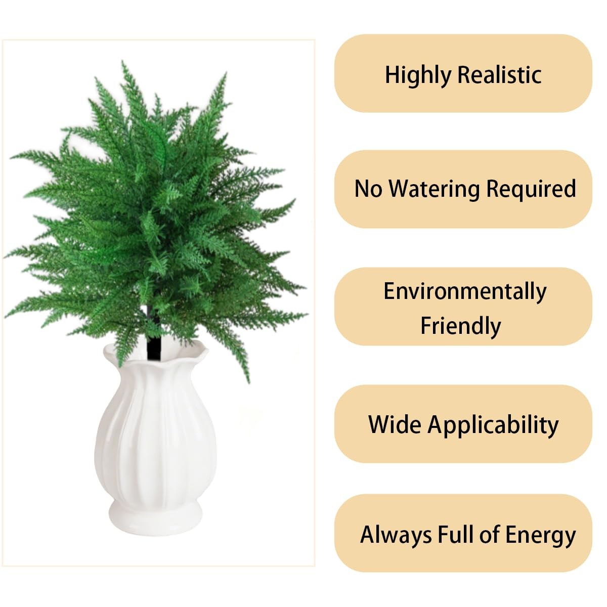 2pcs Artificial Plant with Ground Spike,Artificial Topiary Plant Bushes for I…