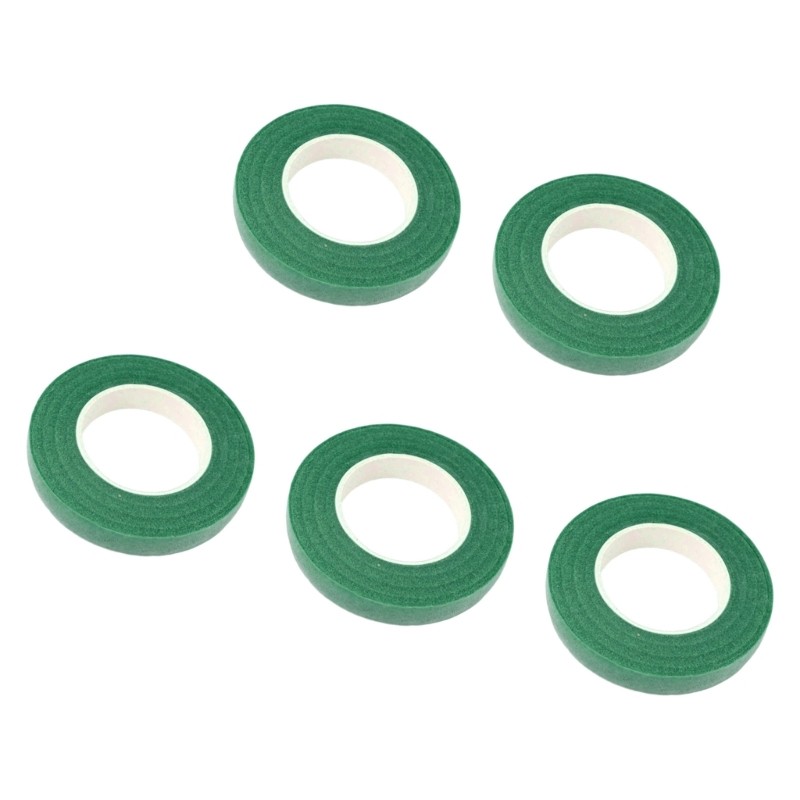 5 Rolls Artificial Flower Stem Wrap Tape for Arrangements and Decorating