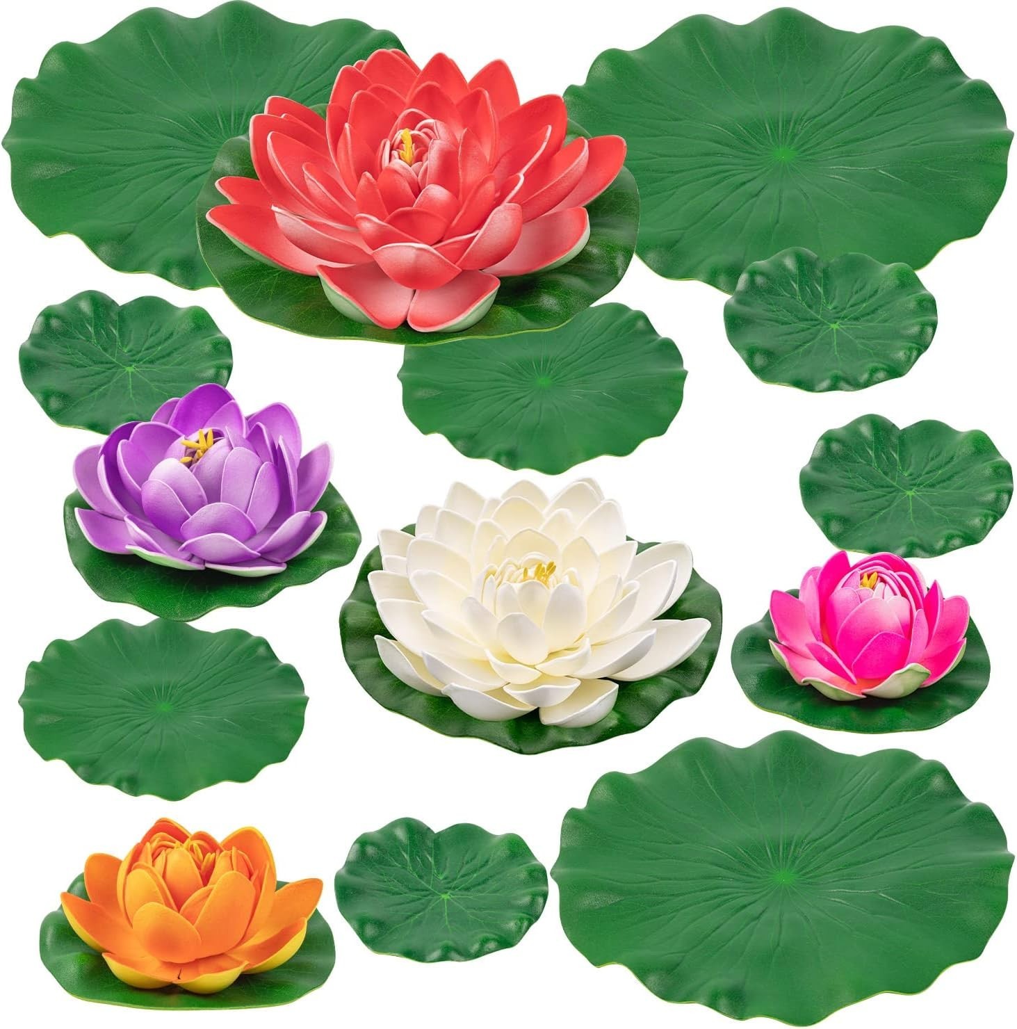 Decorative Floating Lotus Flowers – Perfect for Wedding Venues & Pools, 14PCS