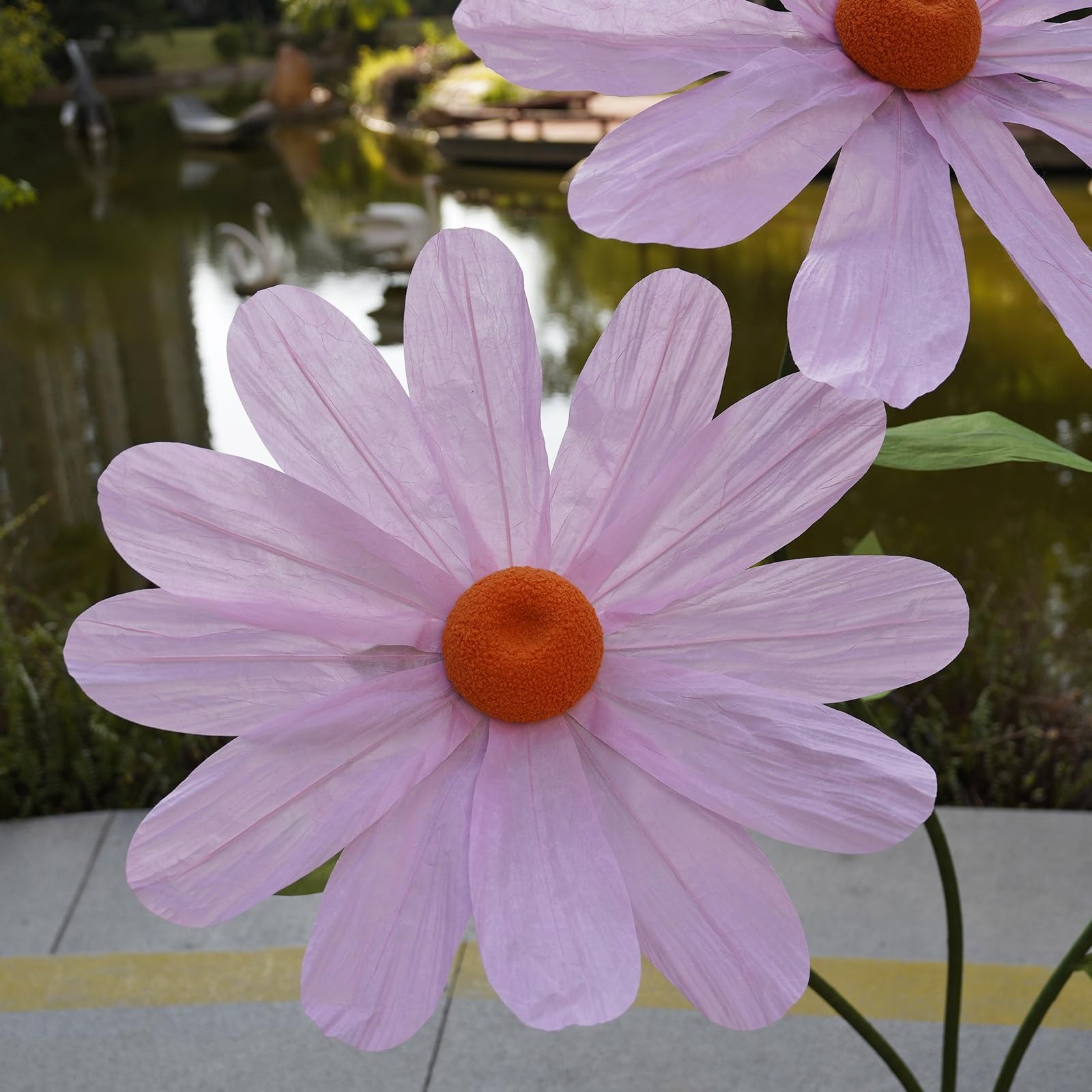 Giant Artificial Daisy Flower for Decoration,Large Faux Daisy with Stand,Real…