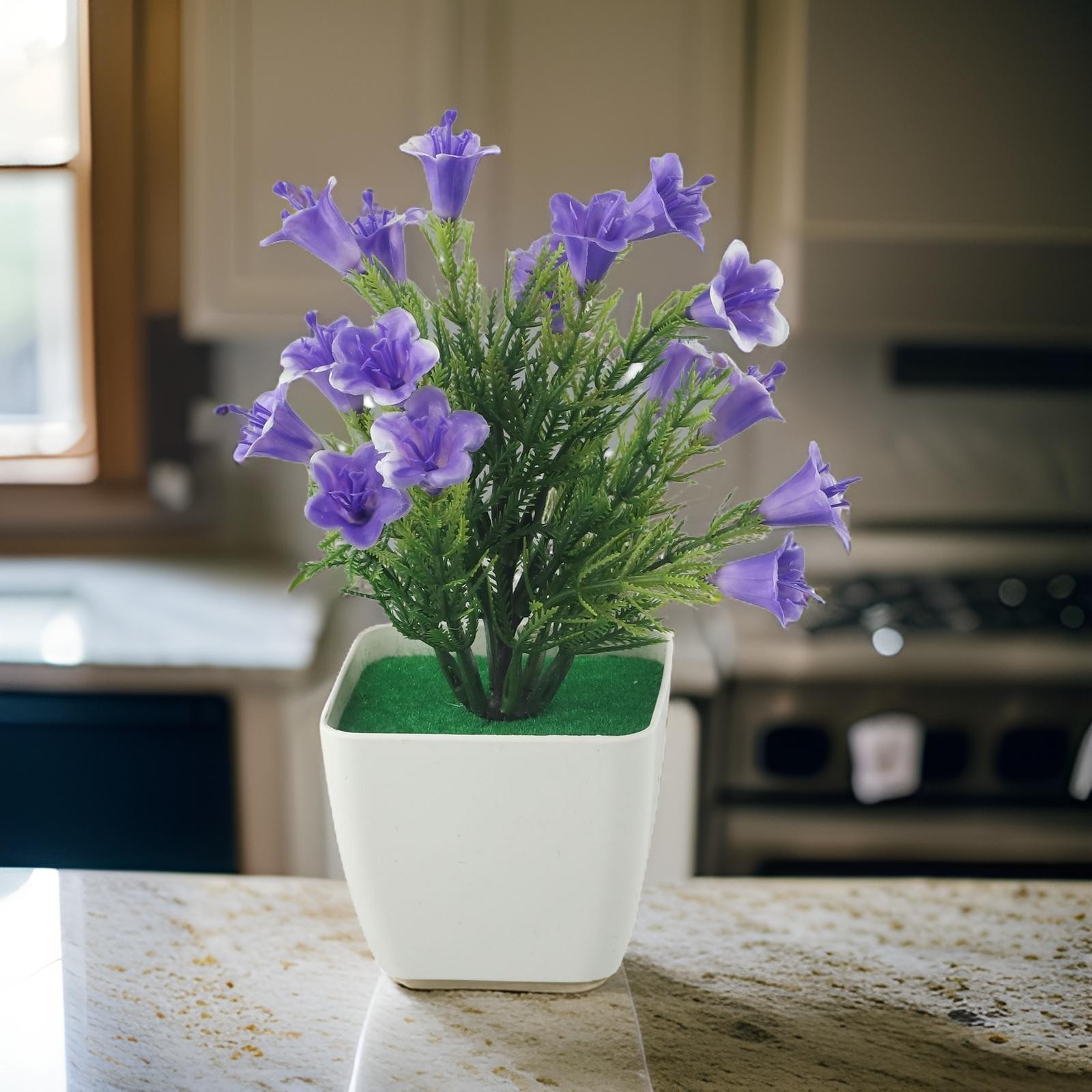 Artificial Plant Wedding Office Plastic Potted Tabletop Welcoming Decor