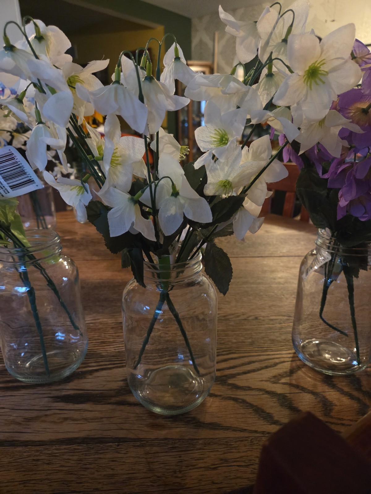 Box Lot Of Artificial Flowers.  Asstd Styles and Colors.
