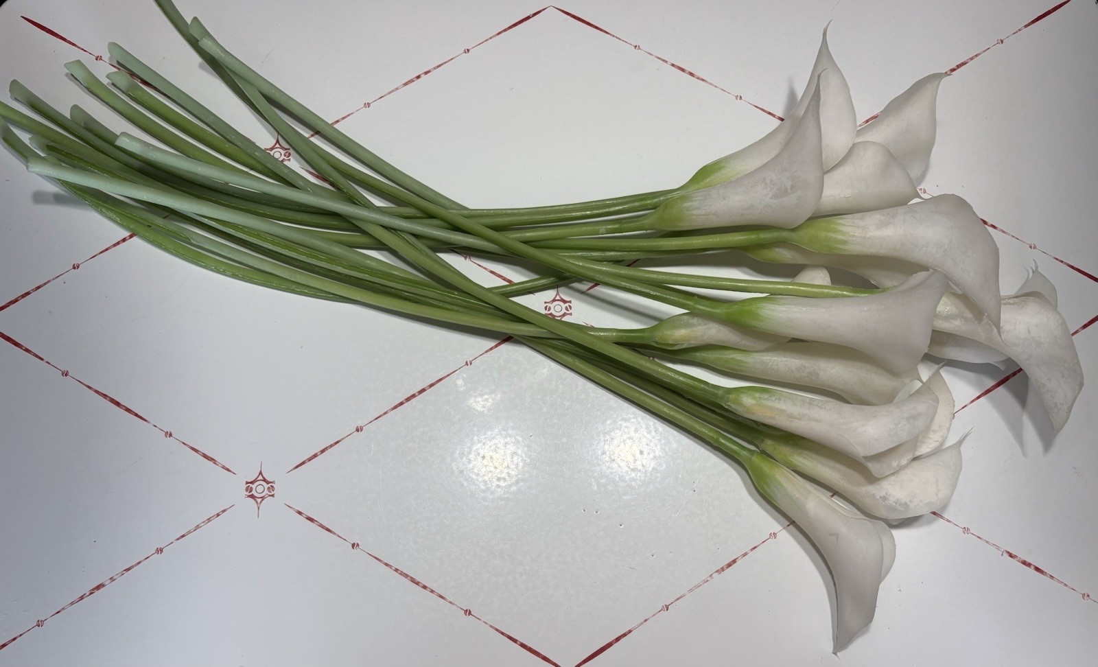 White Calla Lily Artificial Flowers 15 PCS 25″ Real Touch Long Stem|Gorgeous!