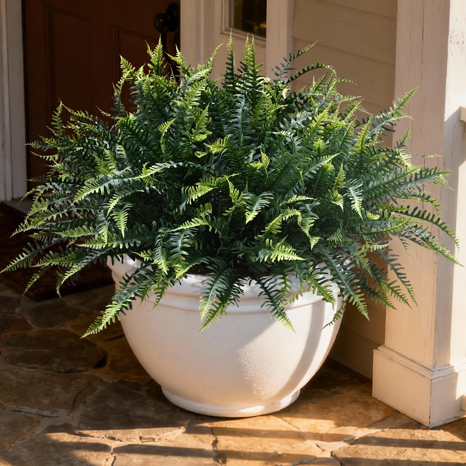 Best alyptus UV Resistant Fake Plants, 16 Bundles Artificial Plants Greenery