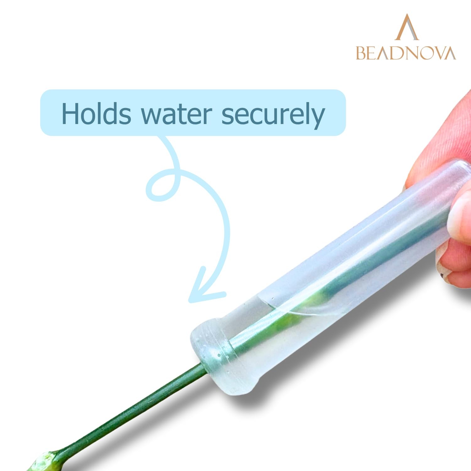 BEADNOVA Floral Water Tubes 2.8 Inch Plastic Water Tubes for Floral Flower Vials