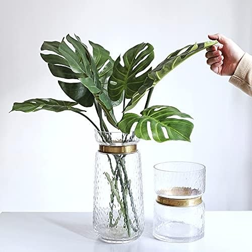 Artificial Monstera Leaves Real Touch Monstera Deliciosa Plant Leaf Stems Fau…