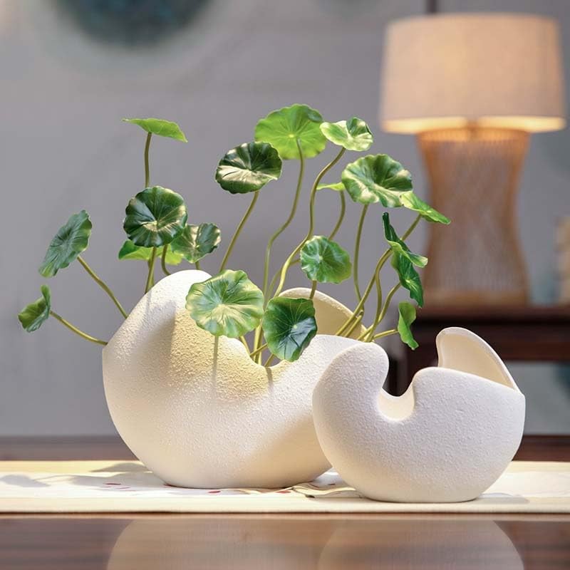 3pcs Small Fake Lotus Plants with Roofs and Leaves, Faux Greenery Stems for V
