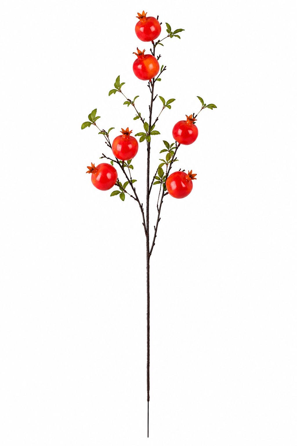Artificial Pomegranate Branch Faux Fruit Stem Fall Floral Pick Autumn Vase Fille