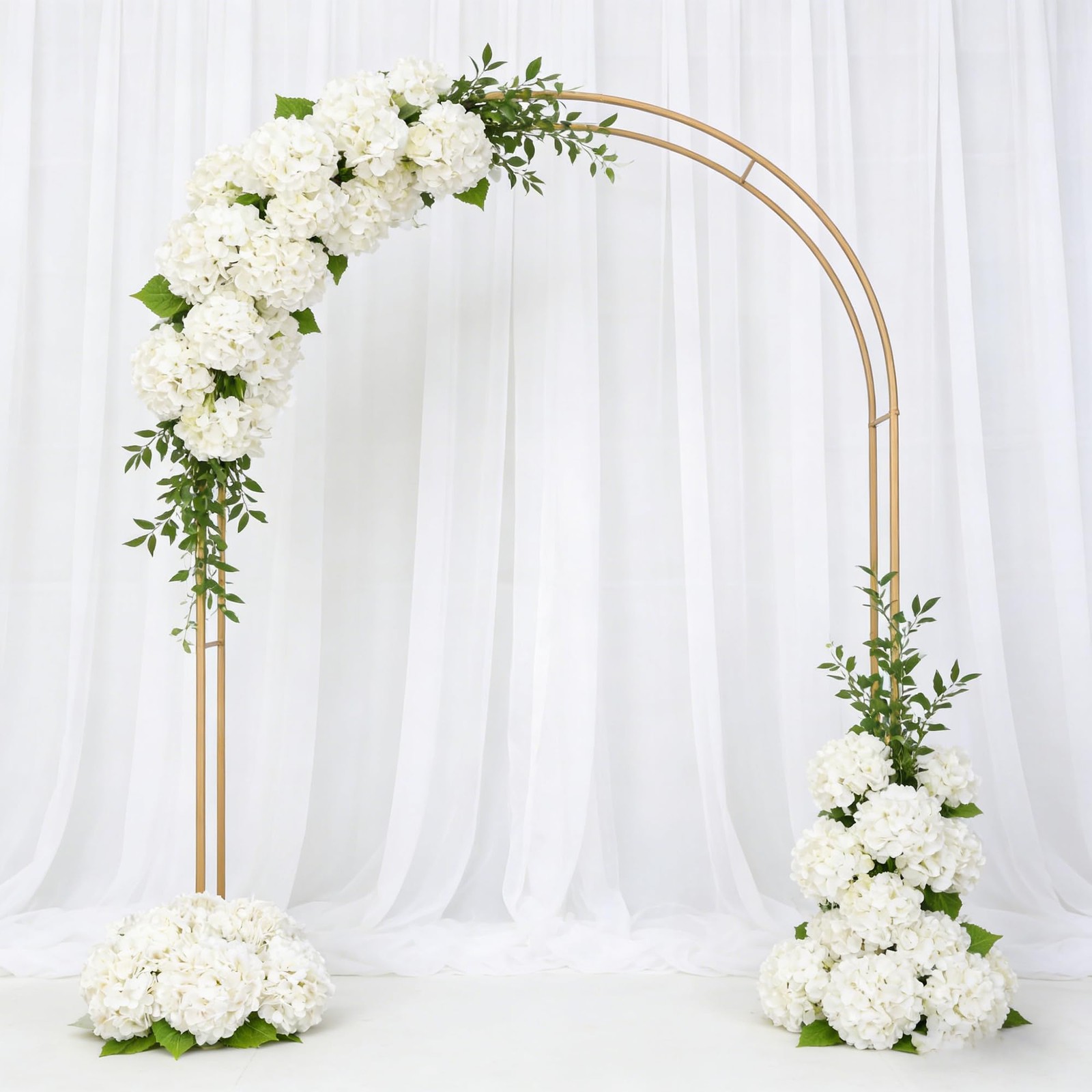 3 Pcs White Artificial Hydrangea Large Flowers 20″ Real Touch Faux Hydrangea …