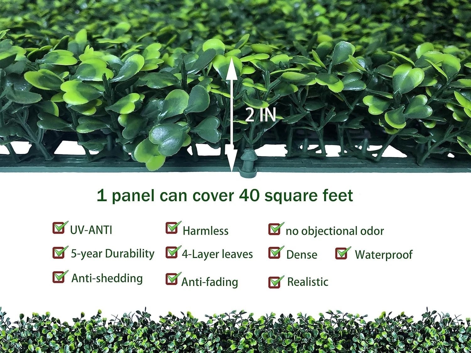 Weather-Resistant Faux Ivy Boxwood Roll – A 3D Decorative Privacy Solution