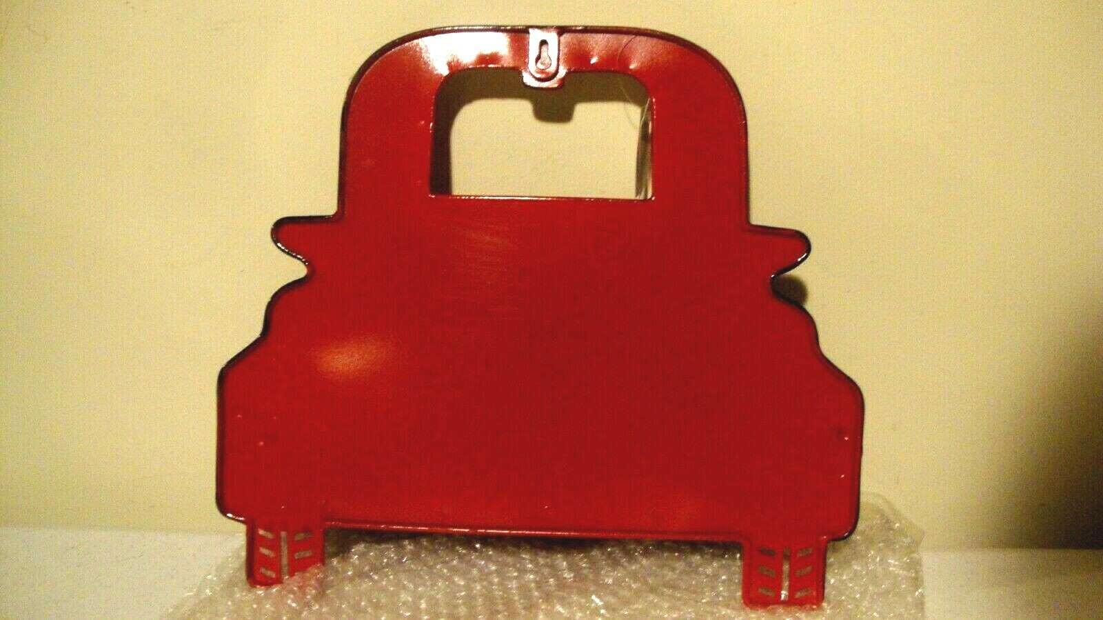 New Welcome Spring Red Truck metal wall pocket