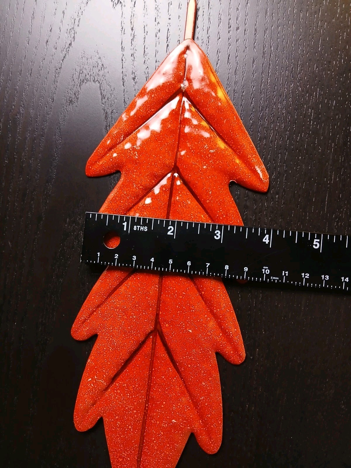 Metal 12′ Leaves 6Pcs Leaves Autumn Decor Indoor/outdoor 4′ Wide 2oz Each #1531