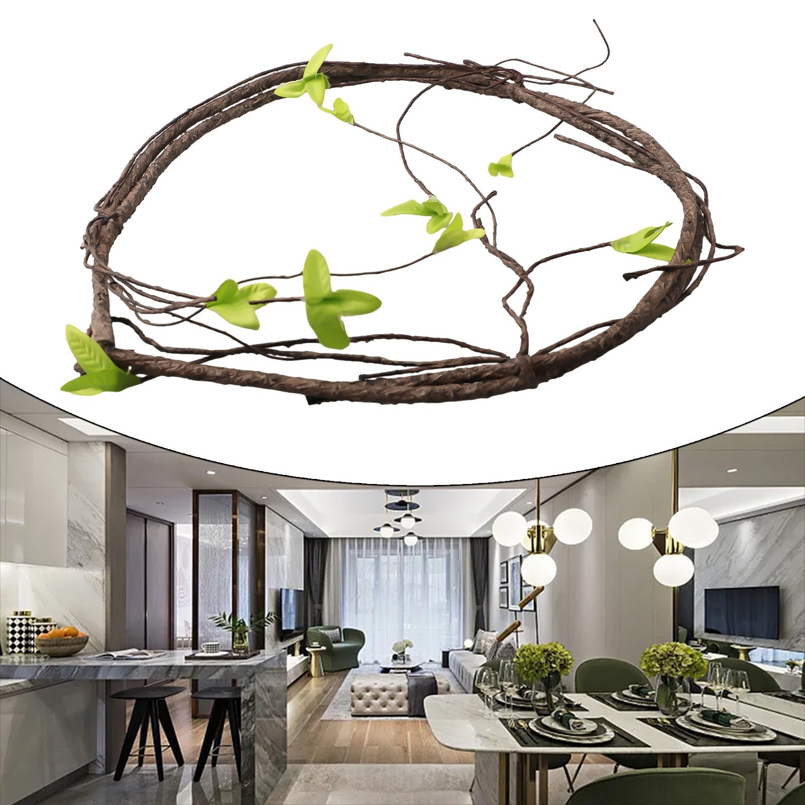80cm Artificial Rattan Ornament Simulated Small/Medium Vines Accessory