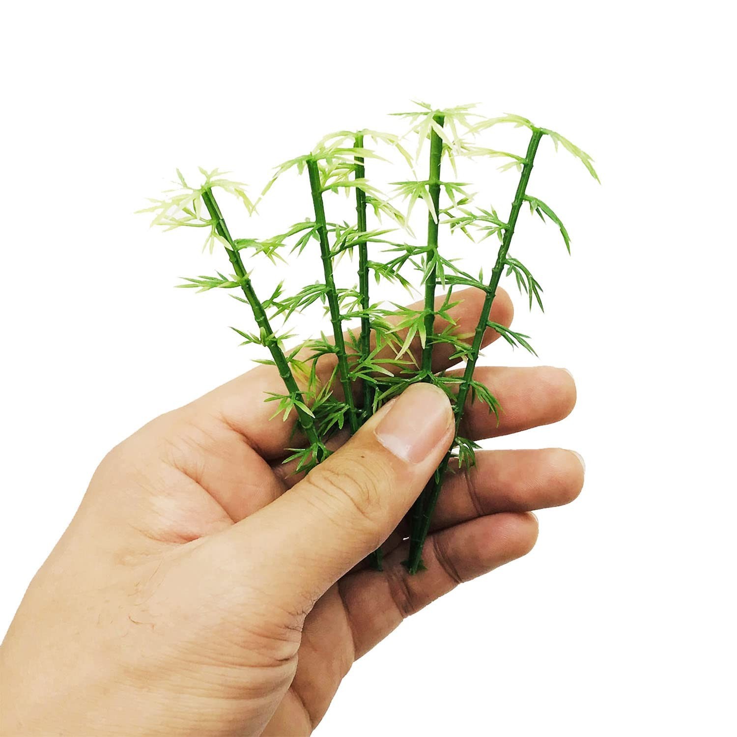 40pcs Model Bamboo Trees Green Plastic Mini Trees Home Decoration NEW