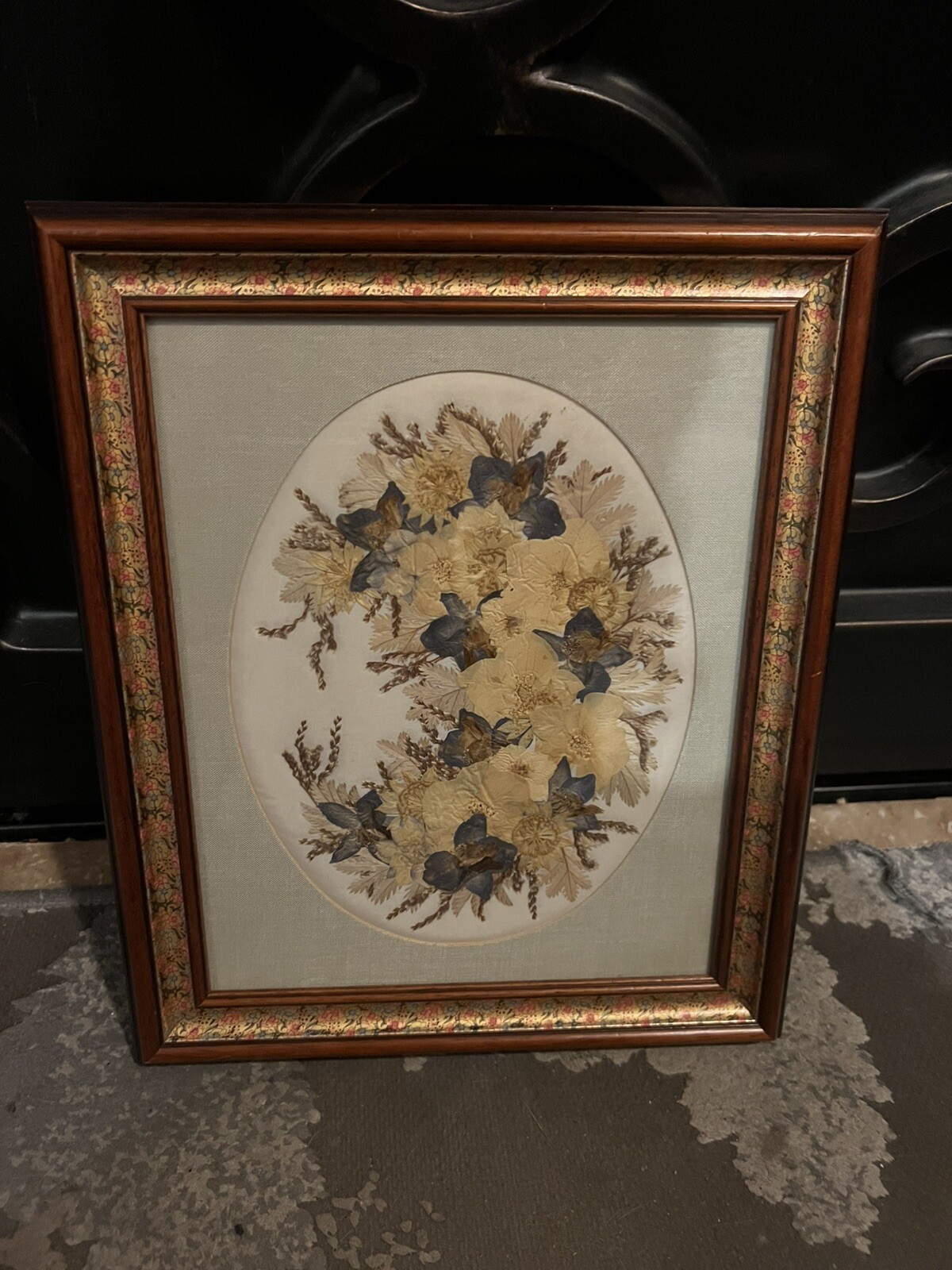 Joanna Sheer Pressed Flower Design Art Piece
