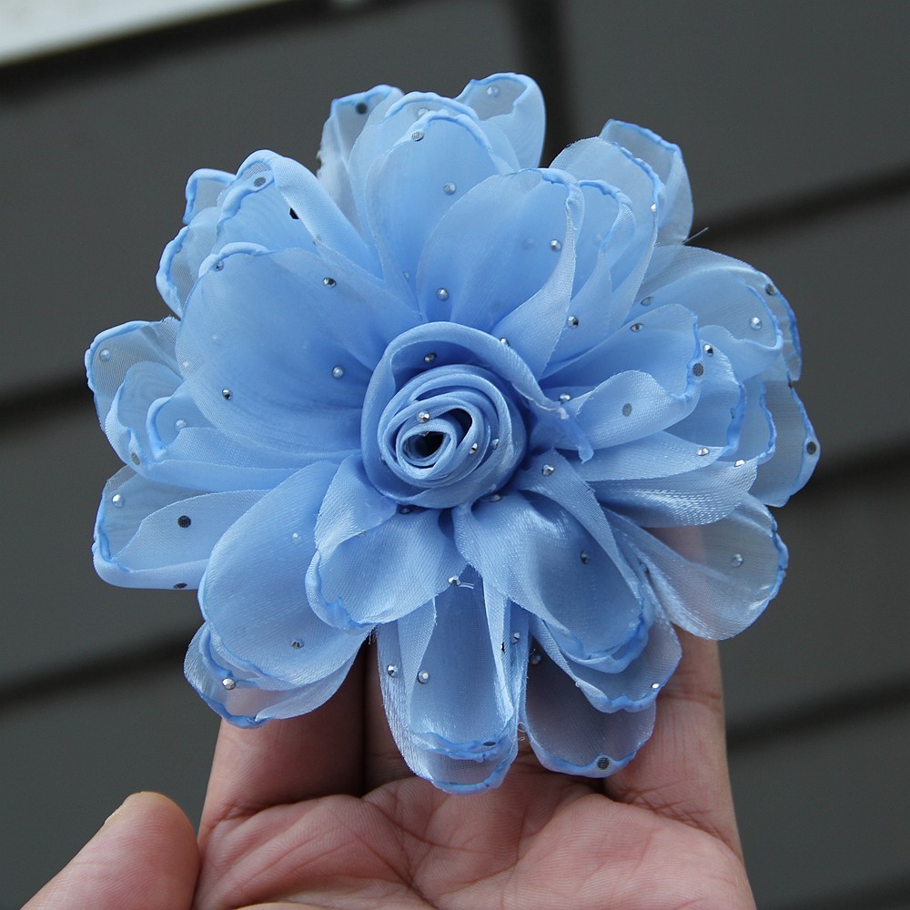 11cm Women’s Fabric Three-dimensional Artificial Flower for Brooch Suit Jacket