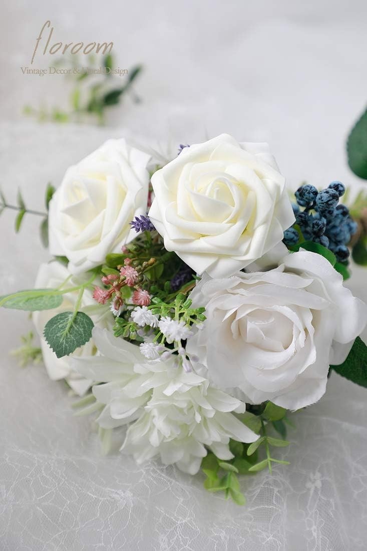 High-Quality 25 Ivory Foam Roses – Perfect for Bridal Bouquets & Centerpieces
