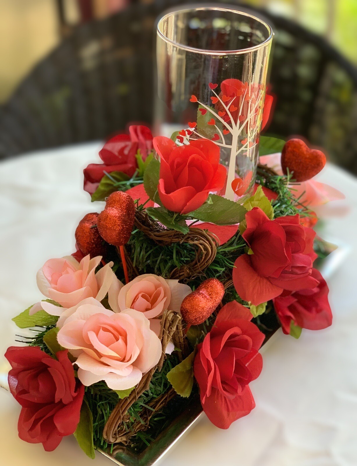 Centerpiece Flower Arrangement Home Love Decor CP00107