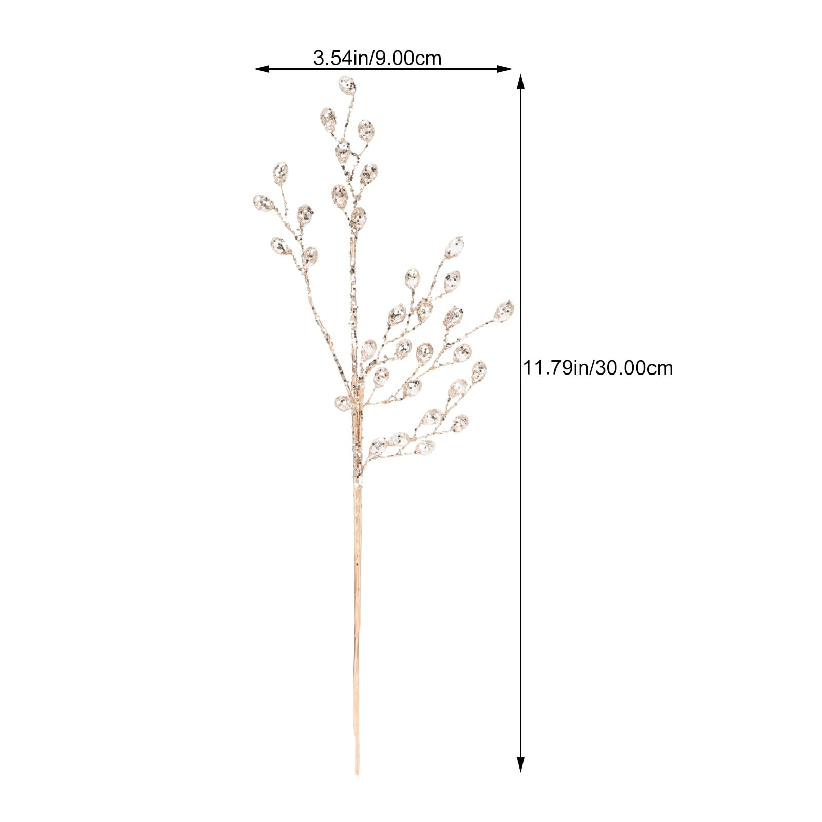 2PCS Acrylic Bead Drop Crystal Flower Stem Branches, Artificial Flower Twigs …