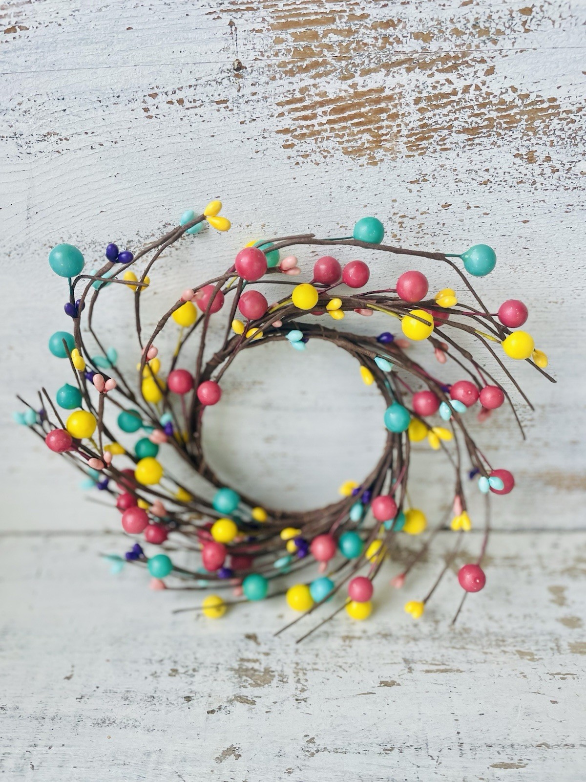 Country Candy Shop Mini Wreath Ring Easter Decor 3 1/2”