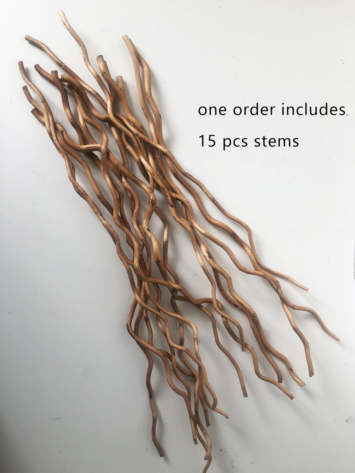 Dried Curly Willow Branches, 14-15 Stems Dried Twigs Sticks 21-23” Natural Dr…