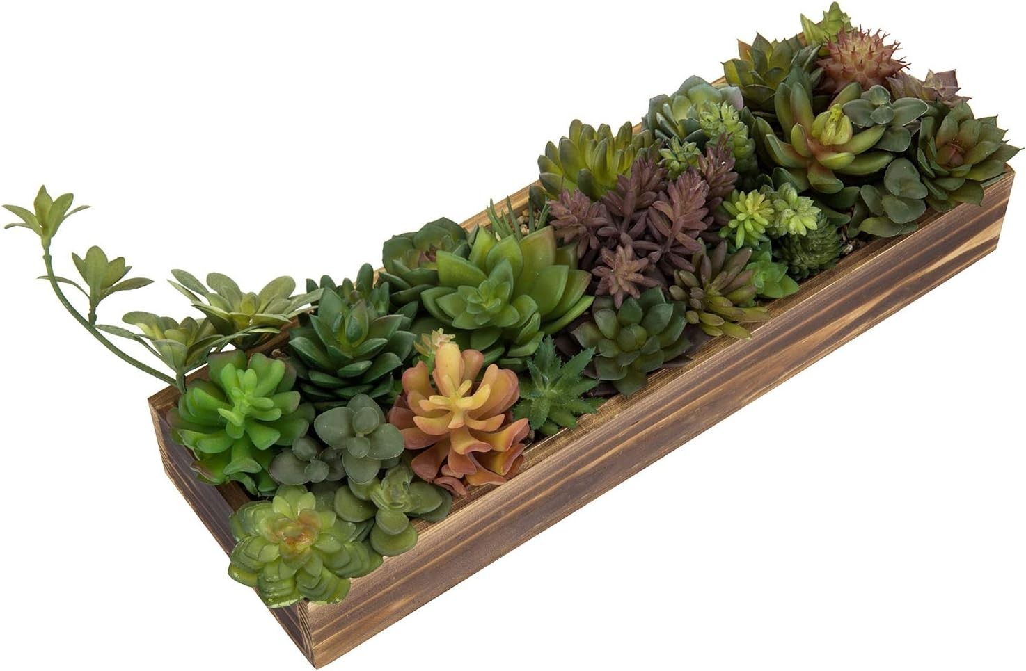 Artificial Succulent Centerpiece, 15.75 Inch Faux Succulents Arrangement Plants