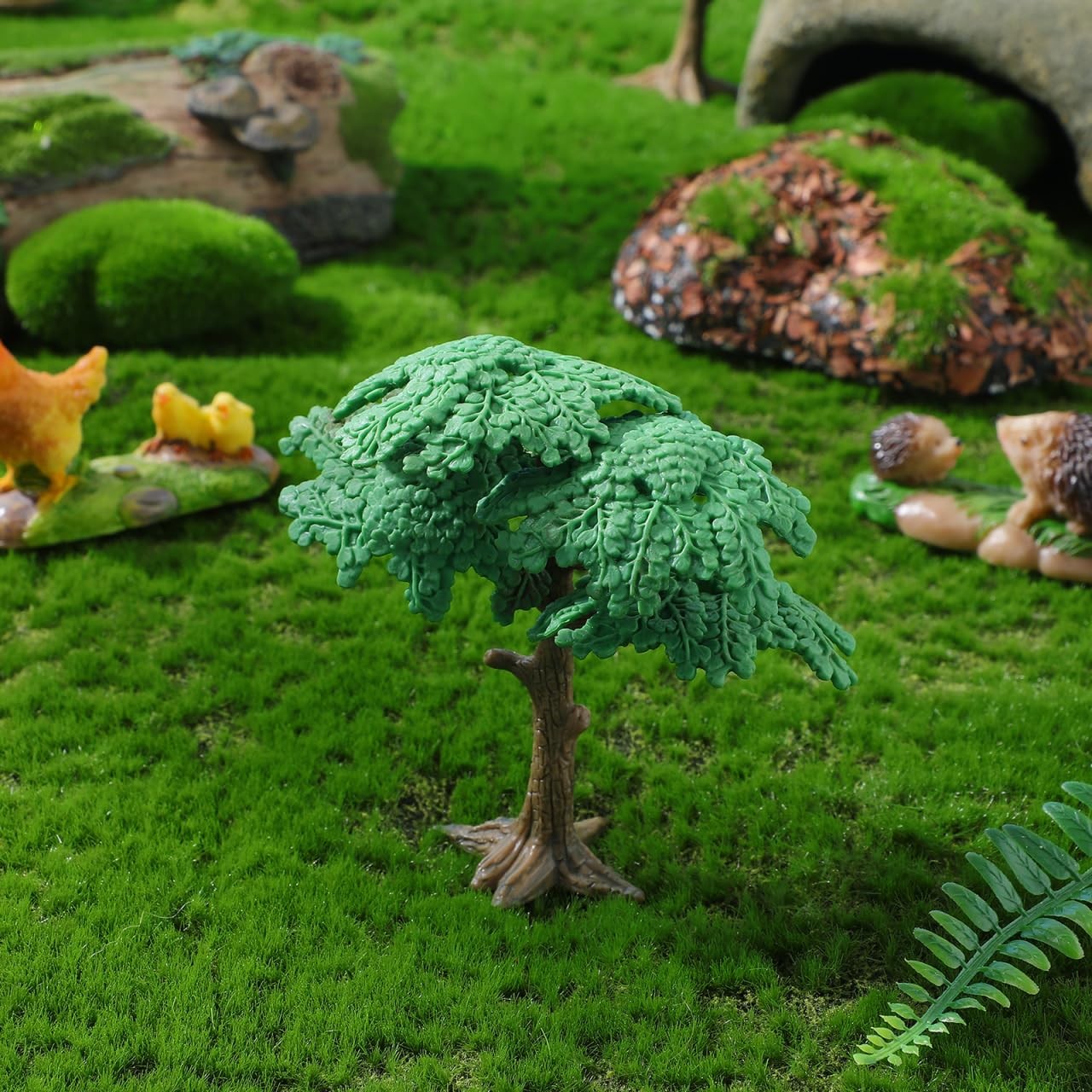 3 Pcs Model Trees Cypress Miniature Diorama Trees for Crafts, Fake Plants Fig…