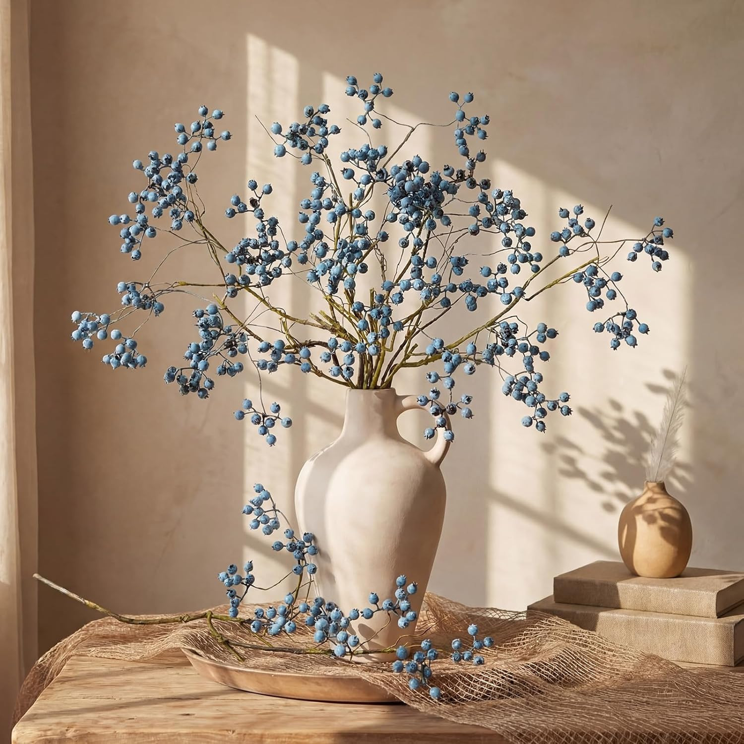 3 Pcs Artificial Berry Stems 24 Inch Faux Berries Stem Home Decor Simulation Ber
