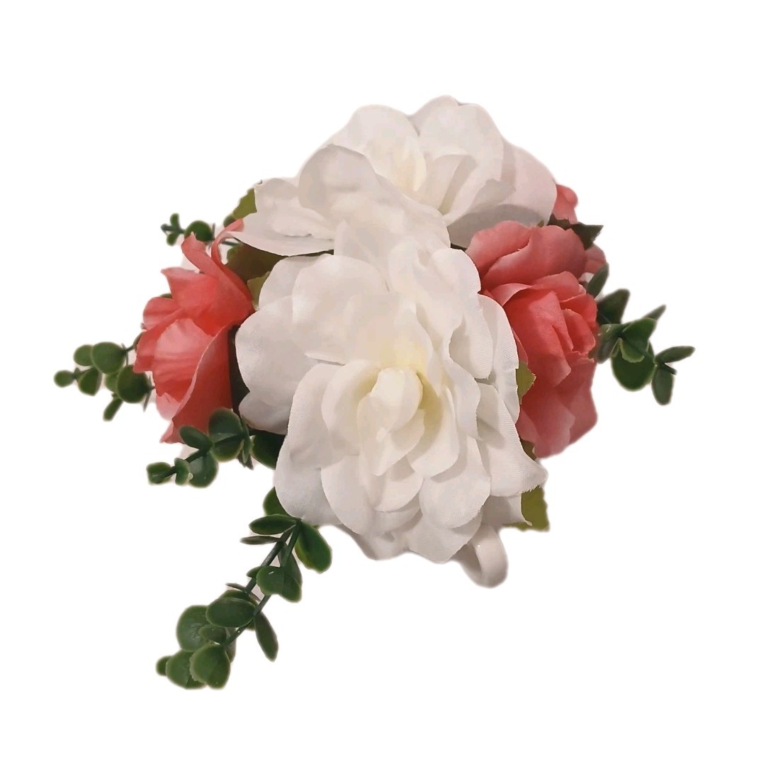 Rose Floral Arrangement Tea Party Dark Pink White Cup POP-IN Birthday Love Bride