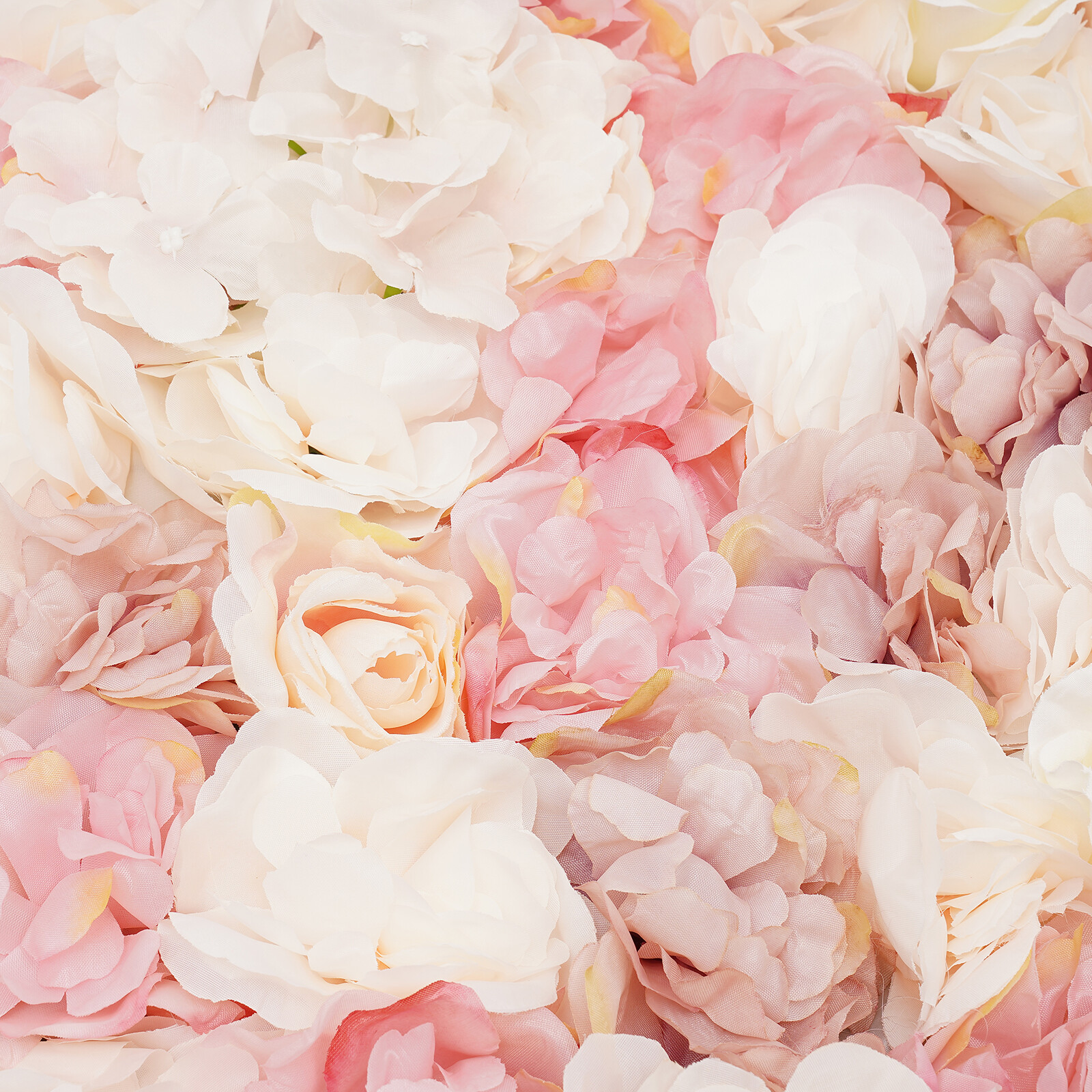 Artificial Flower Wall Panel Silk Fabric Floral Square Backdrop Wedding Decor