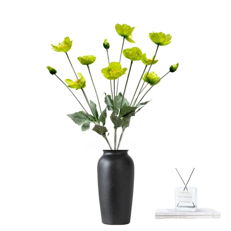 Urier Poppies Flowers Artificial,Ranunculus Artificial Flowers,Silk Flowers w…