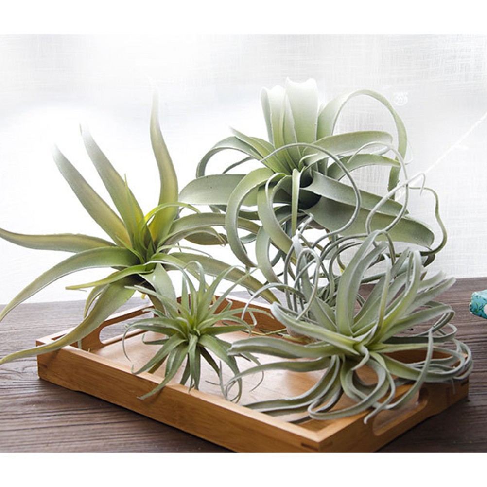 2Pcs Reusable Faux Leaves Plastic Greenery Decor for Office Living Room Green