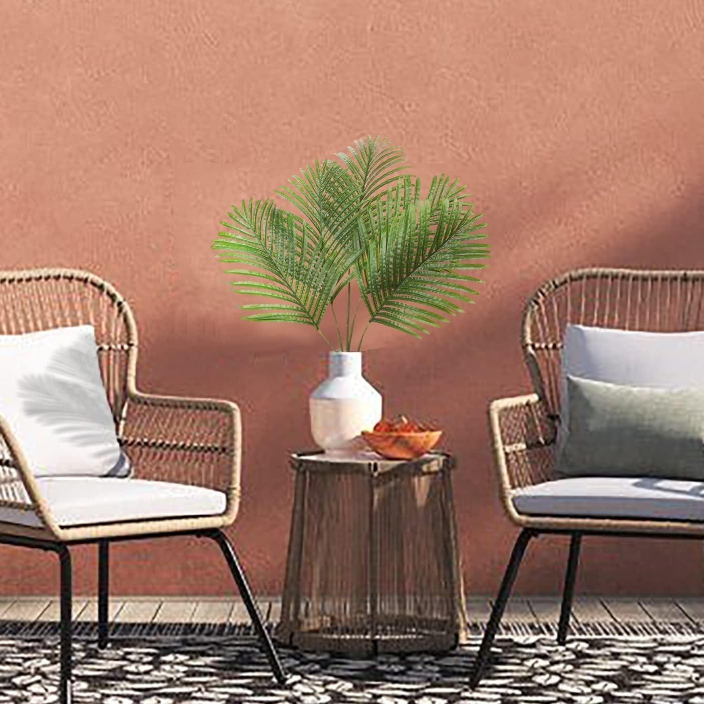 Realistic 34-Inch Artificial Palm Leaves – Perfect for Weddings and Home Decor