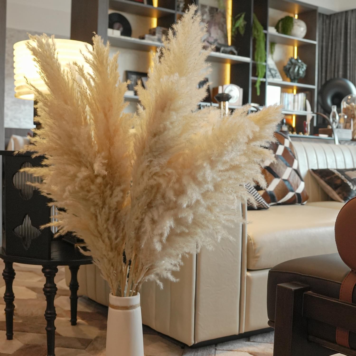 10 PCS 40 Inch Tall Pampas Grass Floral Decor Floor Vase Living Room Plants