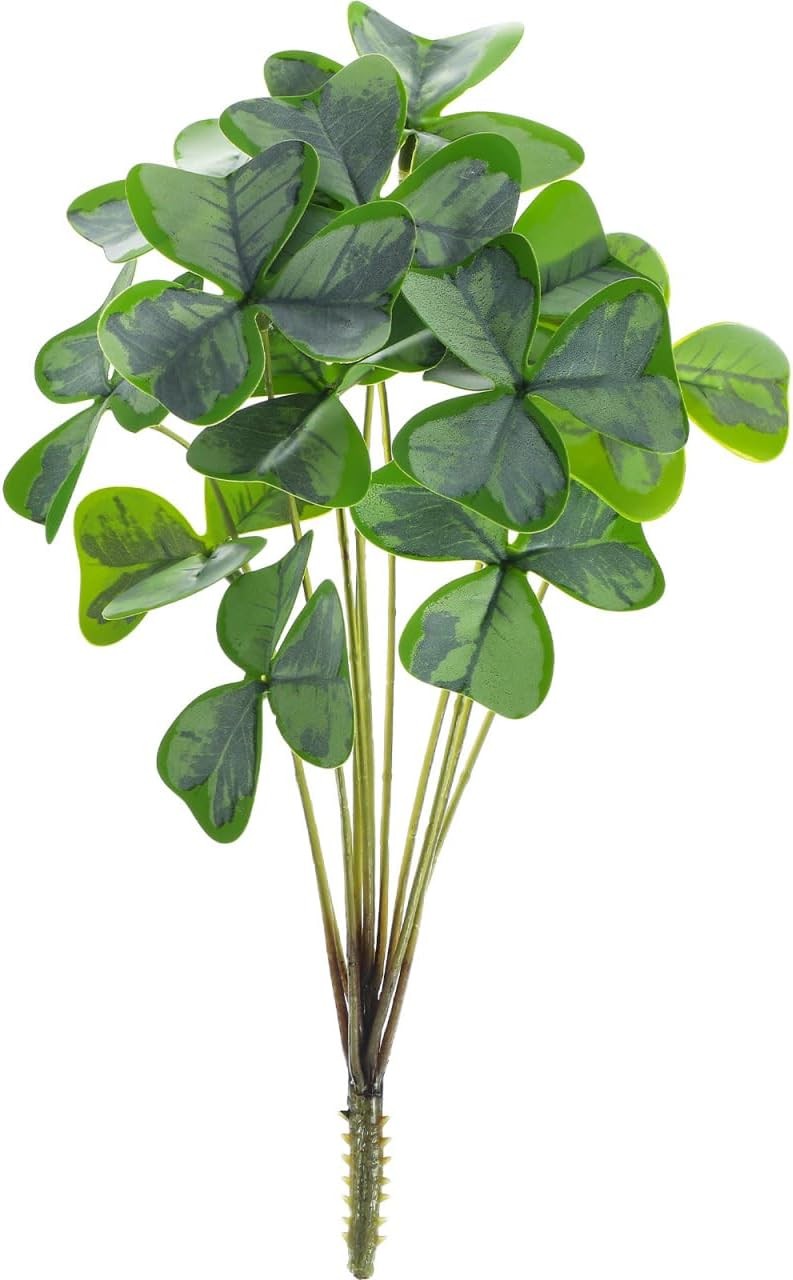 11 * 6 Inch Artificial Shamrock Plant, Faux Clover Greenery 26.00X16.00X3.00CM
