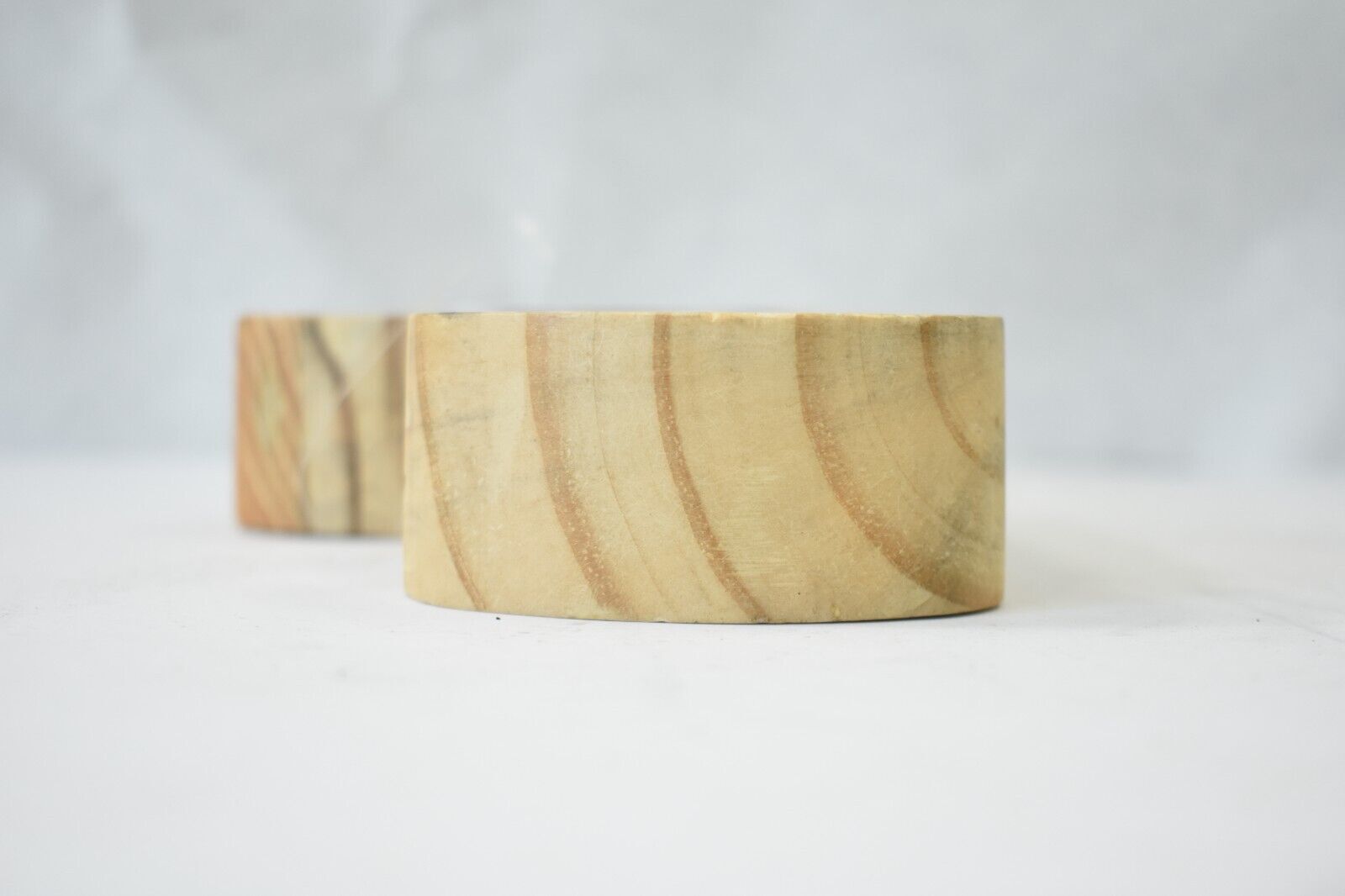 Sonoma Goods Calm Wood Table Decor Blue Ancient Isle Accent 4.5″ x 1.3″ x 10″