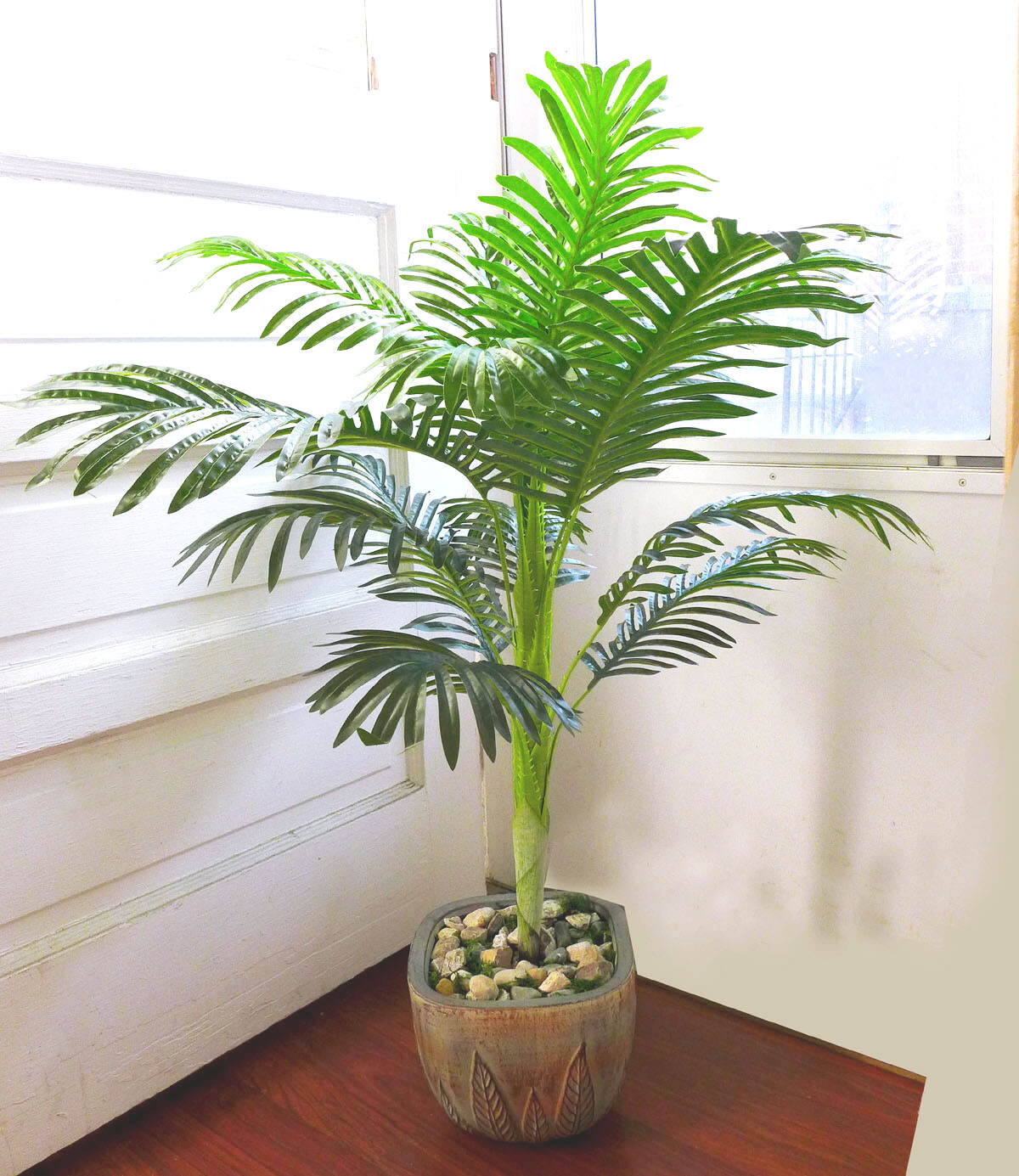 32″/ 28″/ 26″ Height Artificial Plant Leaves Palm Tree Paradise Bushes
