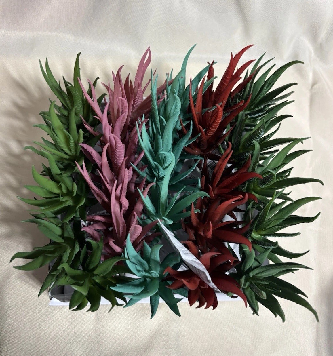 25 Artificial Agave Succulent Picks 6.5” Mixed Color Faux Plants Floral Decor