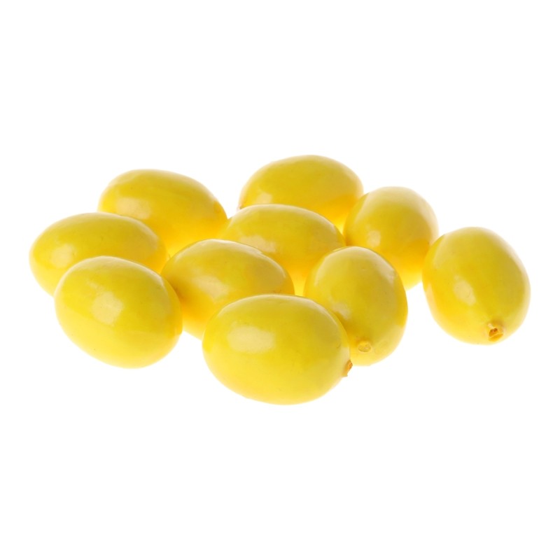Set Of 20 Imitated Lemon Accessory For Enhancing Festival Atmosphere In Homes