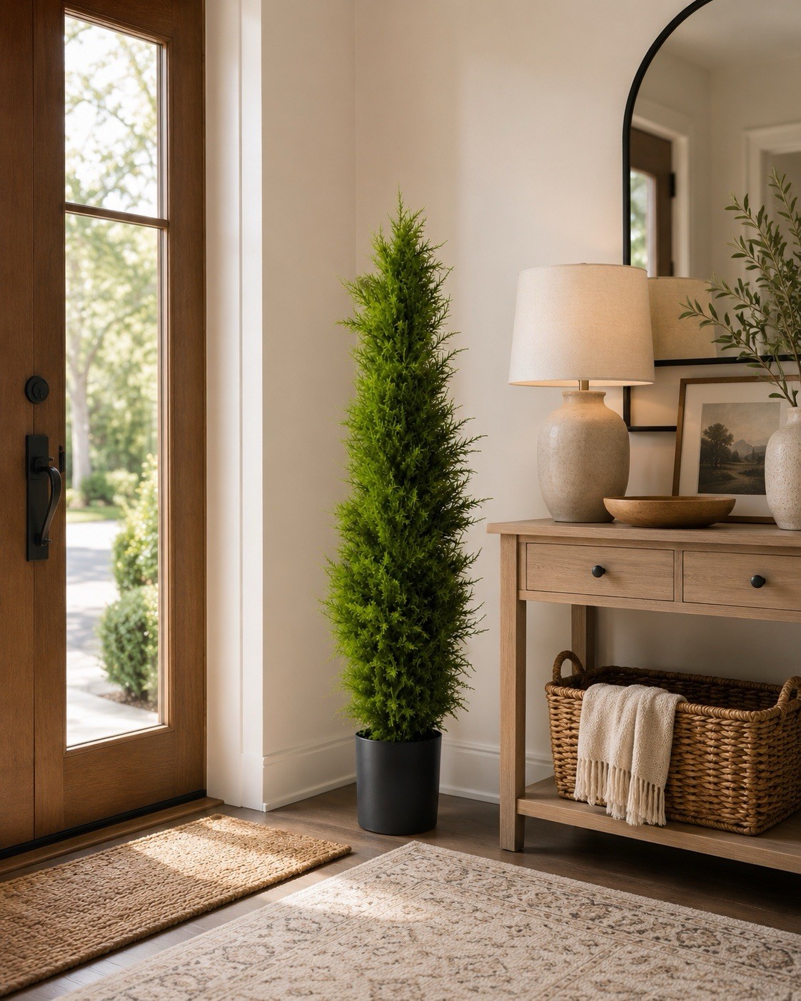 42” Topiary Cedar Artificial Tree Home Decor UV (Indoor/Outdoor). Retail $144