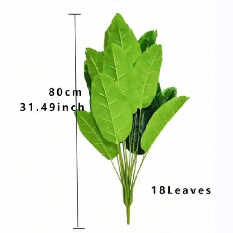 Artificial Palm Tree Large Fake Banana Plant Real Touch Leaves Home Garden Decor