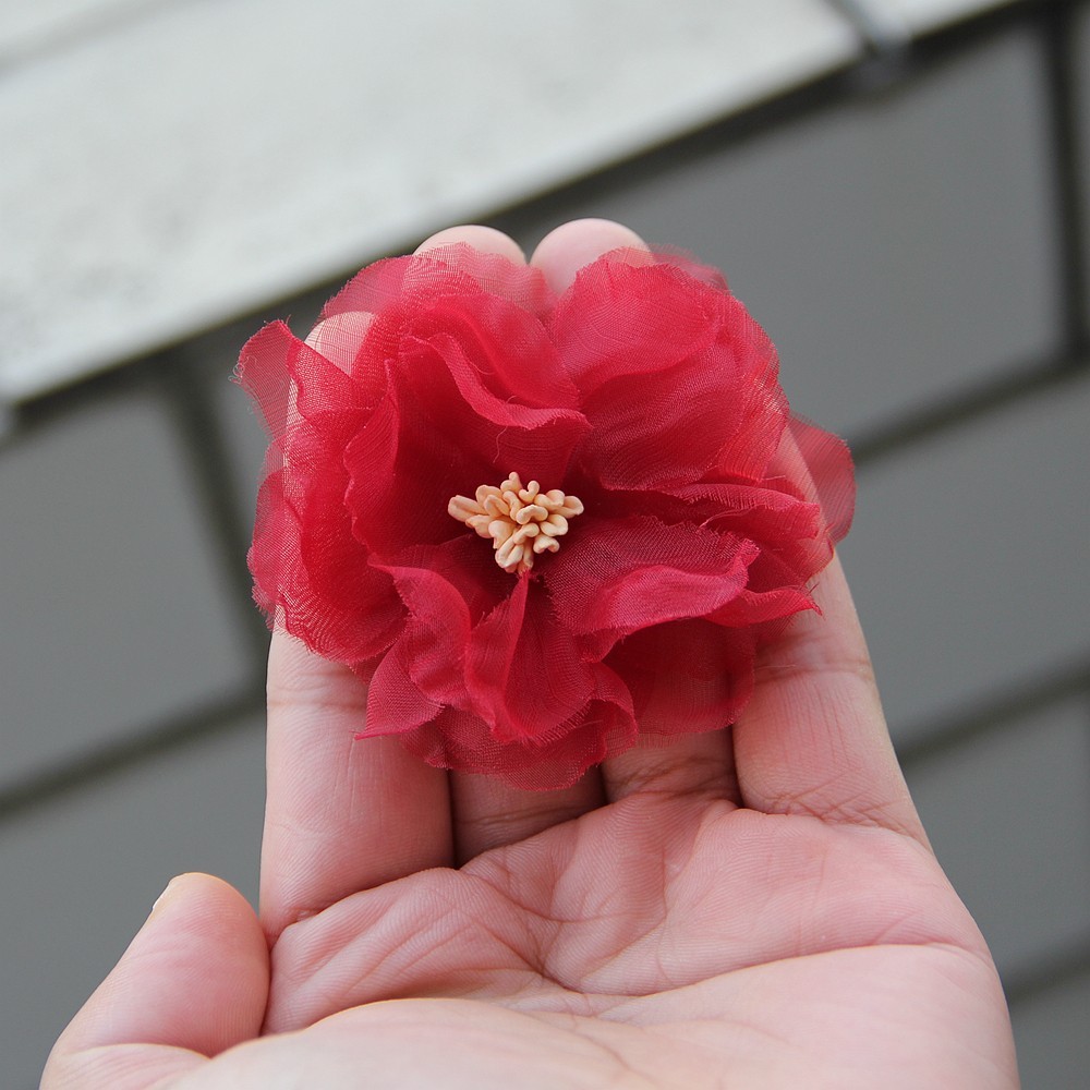 6cm new artificial flower snow yarn stamen plum for wedding home Christmas decor