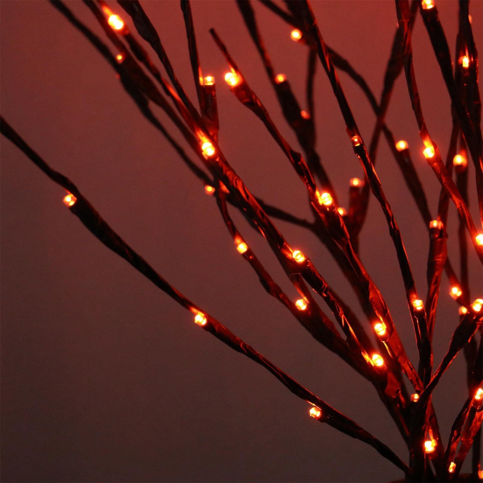 2 Pack Halloween Lighted Branches Lights Decorations, Battery Operated, Twig …