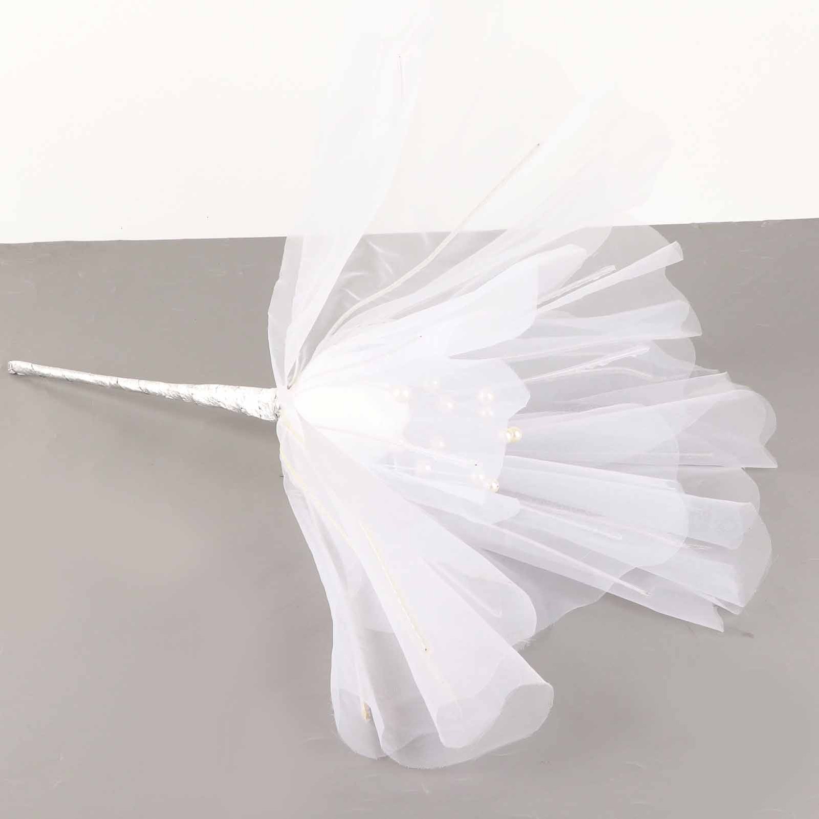 60cm Poppy Wedding Mesh Flower Aisle Decor