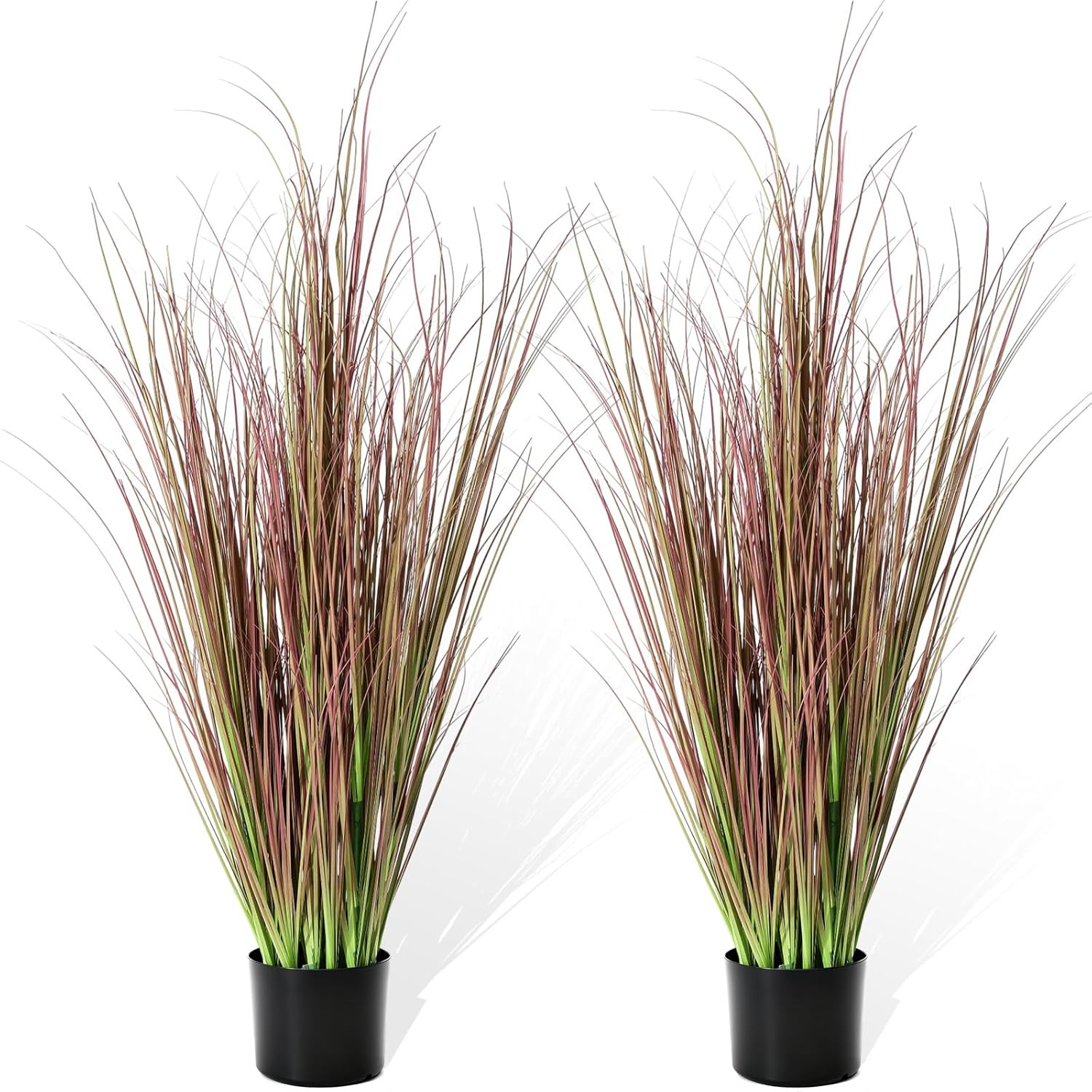 Tall Artificial Pampas Grass in Pot – 2 Pieces for Indoor/Outdoor Decor